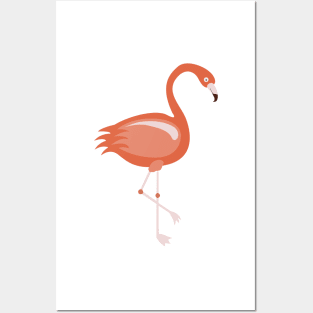 Red Flamingo Posters and Art